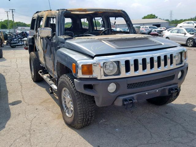 5GTDN13E378212413 - 2007 HUMMER H3 GRAY photo 1