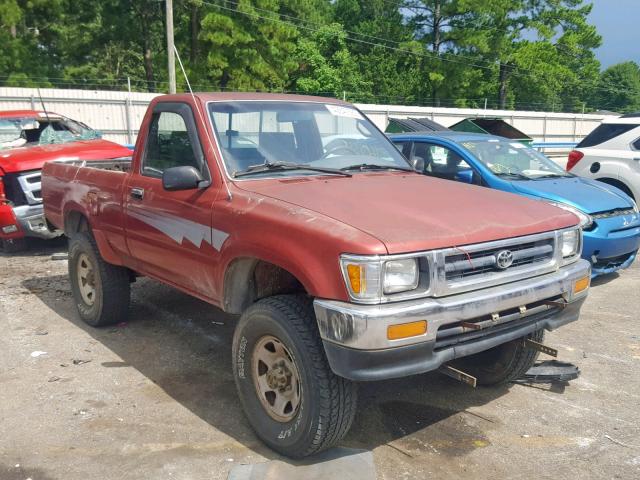 4TARN01P1NZ014489 - 1992 TOYOTA PICKUP 1/2 RED photo 1