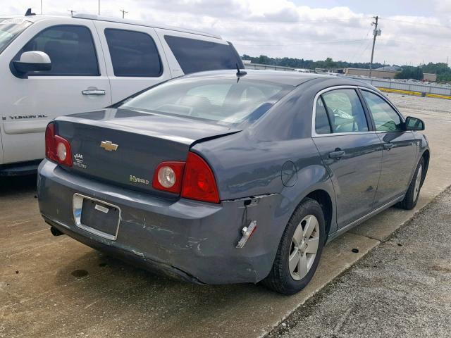 1G1ZF57568F155674 - 2008 CHEVROLET MALIBU HYB GRAY photo 4