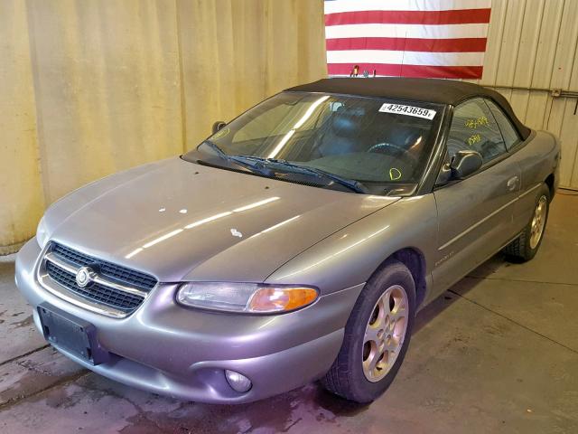 3C3EL55H1WT317648 - 1998 CHRYSLER SEBRING JX GRAY photo 2