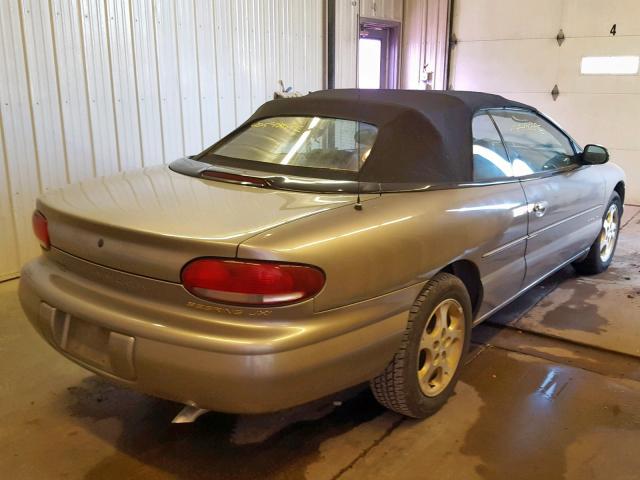 3C3EL55H1WT317648 - 1998 CHRYSLER SEBRING JX GRAY photo 4