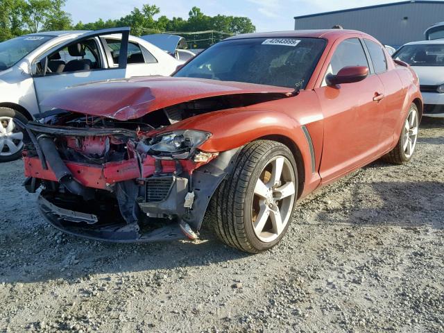 JM1FE173640112633 - 2004 MAZDA RX8 RED photo 2