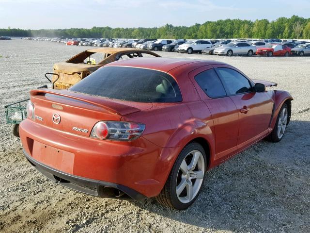 JM1FE173640112633 - 2004 MAZDA RX8 RED photo 4