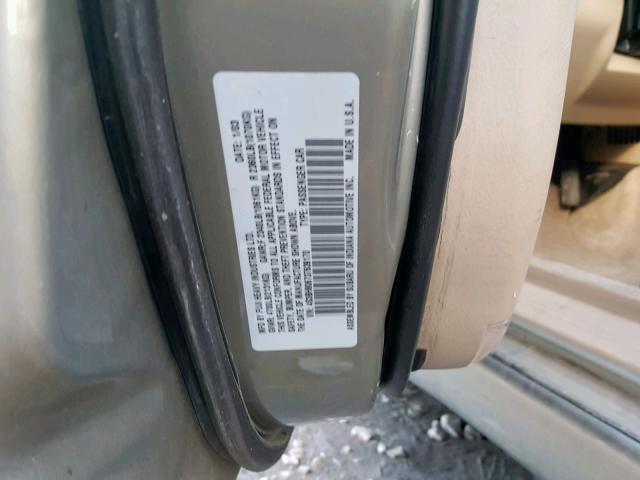 4S3BH806737639170 - 2003 SUBARU LEGACY OUT GRAY photo 10