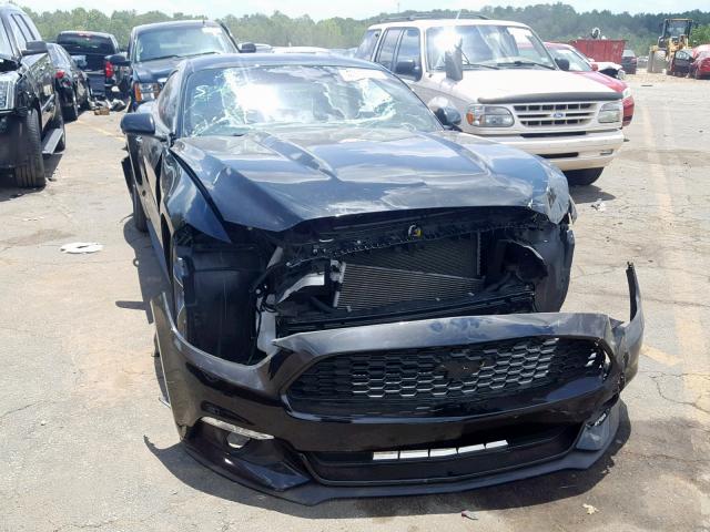 1FA6P8AM3F5347412 - 2015 FORD MUSTANG BLACK photo 1