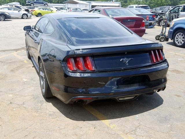1FA6P8AM3F5347412 - 2015 FORD MUSTANG BLACK photo 3