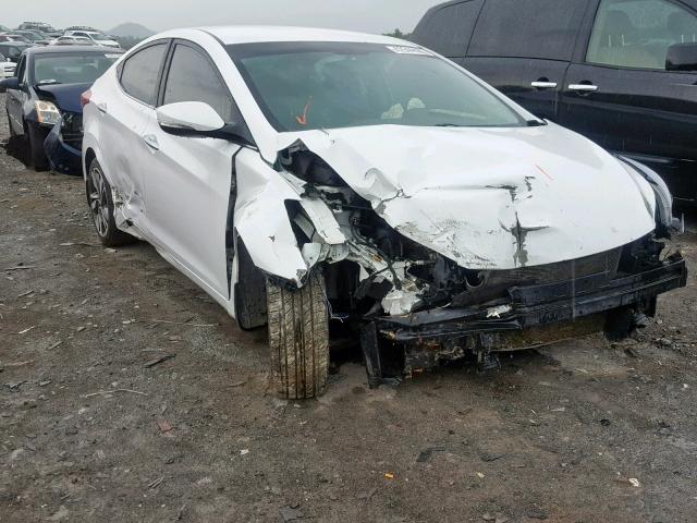 5NPDH4AE4FH610670 - 2015 HYUNDAI ELANTRA SE WHITE photo 1