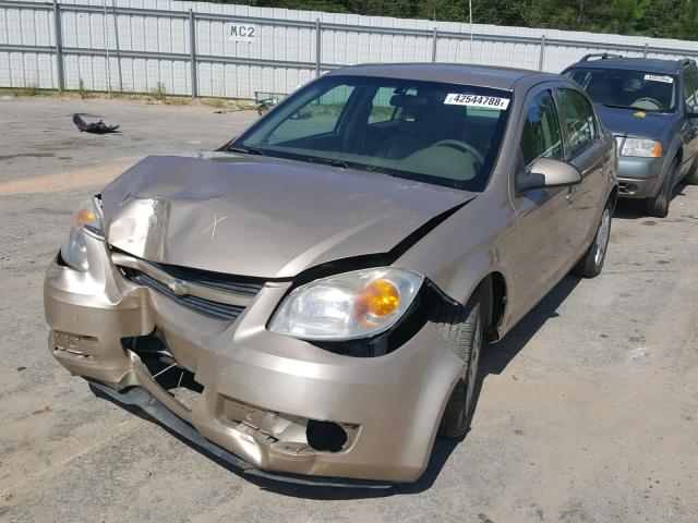 1G1AL55F977383601 - 2007 CHEVROLET COBALT LT BLACK photo 2