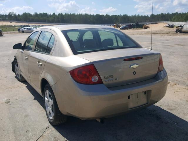 1G1AL55F977383601 - 2007 CHEVROLET COBALT LT BLACK photo 3