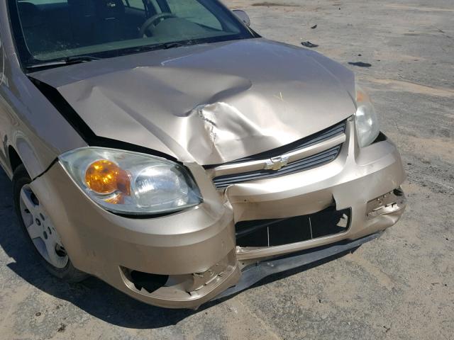 1G1AL55F977383601 - 2007 CHEVROLET COBALT LT BLACK photo 9