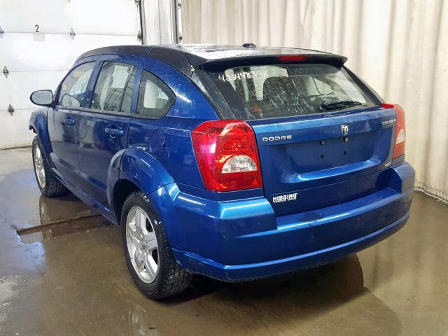 1B3HB48A09D198197 - 2009 DODGE CALIBER SX BLUE photo 3