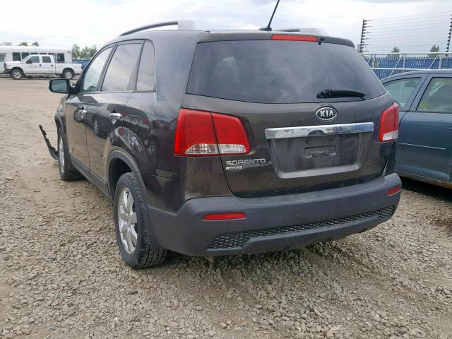 5XYKTDA23CG220819 - 2012 KIA SORENTO BA BROWN photo 3