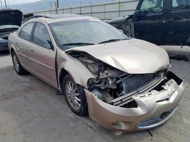 1C3EL56R02N332921 - 2002 CHRYSLER SEBRING LX GOLD photo 1