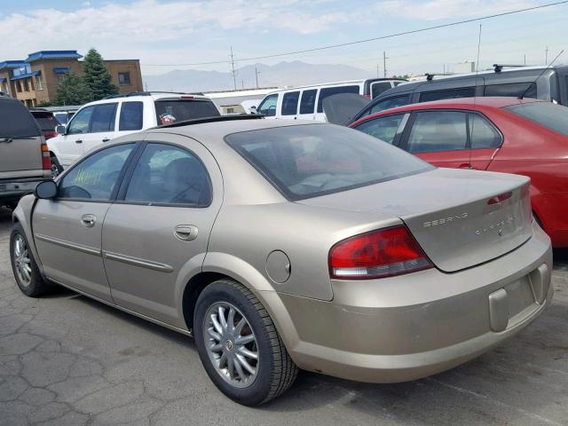 1C3EL56R02N332921 - 2002 CHRYSLER SEBRING LX GOLD photo 3