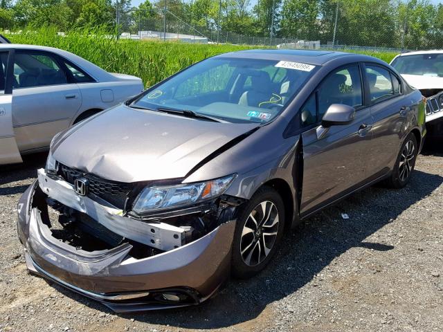 19XFB2F92DE223708 - 2013 HONDA CIVIC EXL Boz foto 2