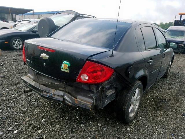 1G1AT58H097117948 - 2009 CHEVROLET COBALT LT BLACK photo 4