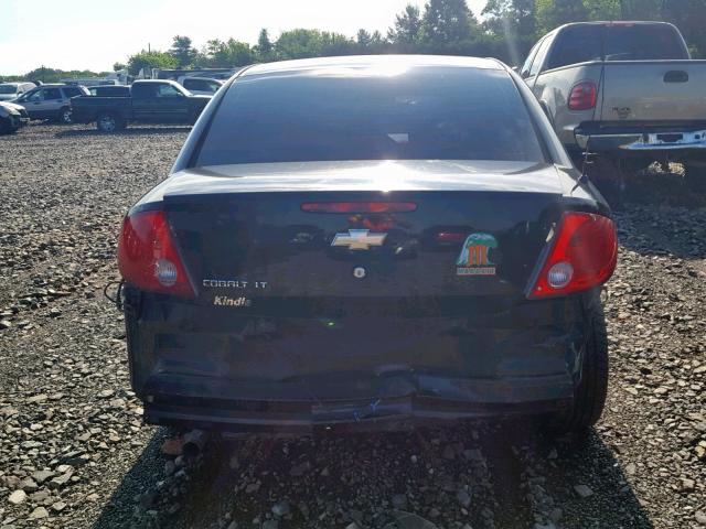 1G1AT58H097117948 - 2009 CHEVROLET COBALT LT BLACK photo 9