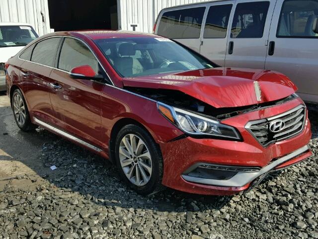 5NPE34AF2FH161548 - 2015 HYUNDAI SONATA SPO MAROON photo 1