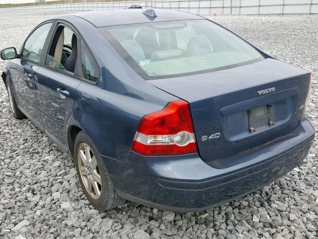 YV1MS382X72280540 - 2007 VOLVO S40 2.4I BLUE photo 3