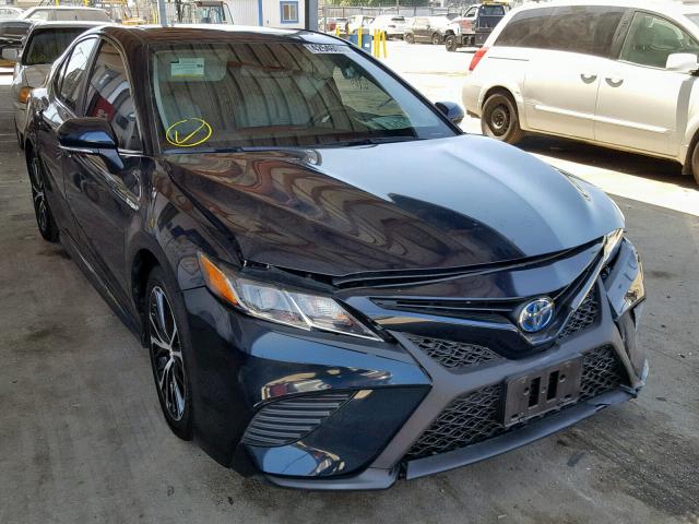 4T1B21HK1KU512369 - 2019 TOYOTA CAMRY HYBR BLUE photo 1