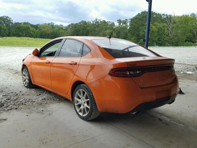 1C3CDFBA1DD297762 - 2013 DODGE DART SXT ORANGE photo 3