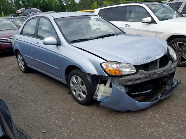 KNAFE121985520717 - 2008 KIA SPECTRA EX BLUE photo 1