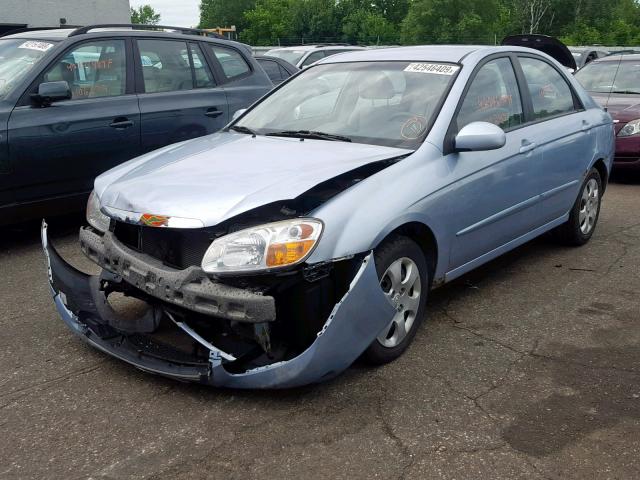 KNAFE121985520717 - 2008 KIA SPECTRA EX BLUE photo 2