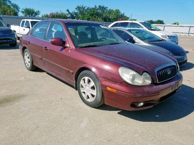 KMHWF25S14A094044 - 2004 HYUNDAI SONATA GL MAROON photo 1