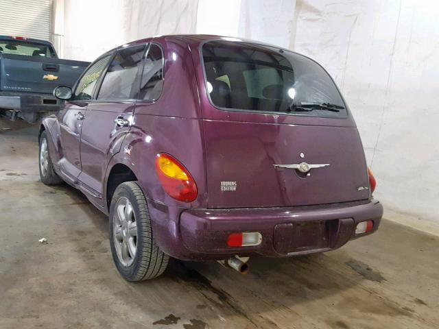 3C4FY58B43T648907 - 2003 CHRYSLER PT CRUISER PURPLE photo 3