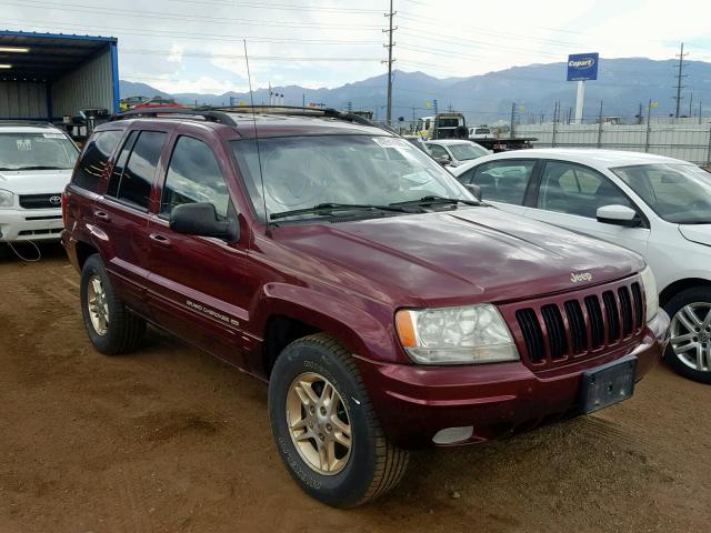 1J4GW68N7XC654139 - 1999 JEEP GRAND CHER MAROON photo 1