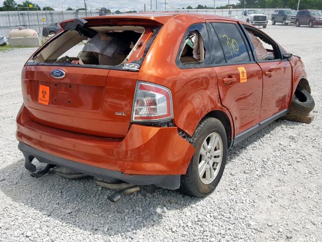 2FMDK38C67BA75768 - 2007 FORD EDGE SEL RED photo 4