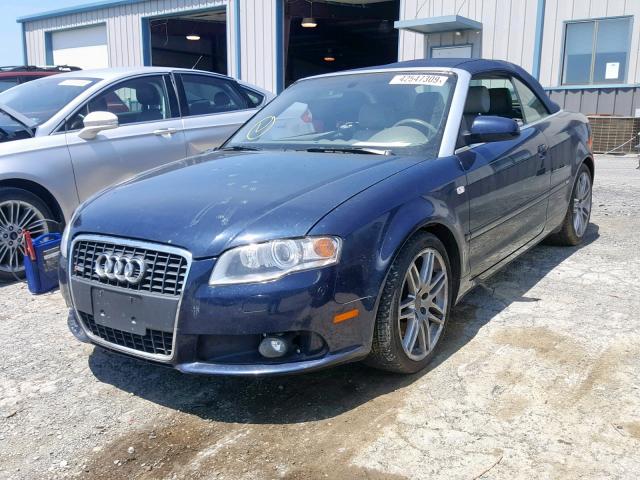 WAUDF48H79K009522 - 2009 AUDI A4 2.0T CA BLUE photo 2