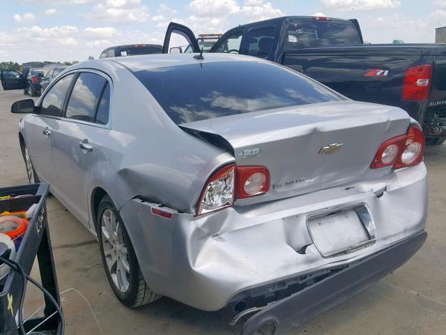 1G1ZE5EB9AF160465 - 2010 CHEVROLET MALIBU LTZ ვერცხლისფერი ფოტო 3