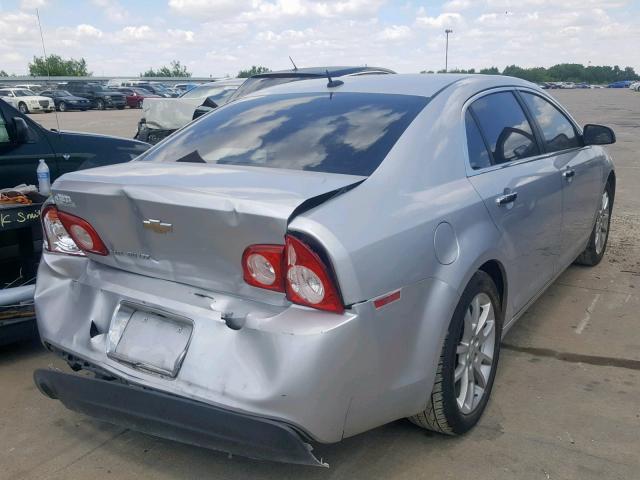 1G1ZE5EB9AF160465 - 2010 CHEVROLET MALIBU LTZ ვერცხლისფერი ფოტო 4