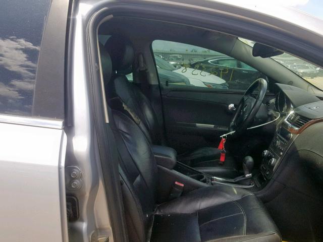 1G1ZE5EB9AF160465 - 2010 CHEVROLET MALIBU LTZ ვერცხლისფერი ფოტო 5
