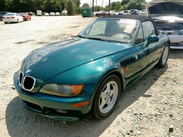 4USCH7325VLB82518 - 1997 BMW Z3 1.9 GREEN photo 2