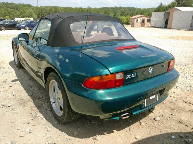 4USCH7325VLB82518 - 1997 BMW Z3 1.9 GREEN photo 3