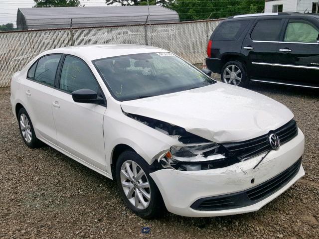 3VW1K7AJ5DM256732 - 2013 VOLKSWAGEN JETTA BASE WHITE photo 1