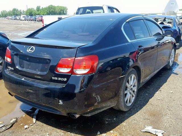 JTHBH96S265039892 - 2006 LEXUS GS 300 BLACK photo 4