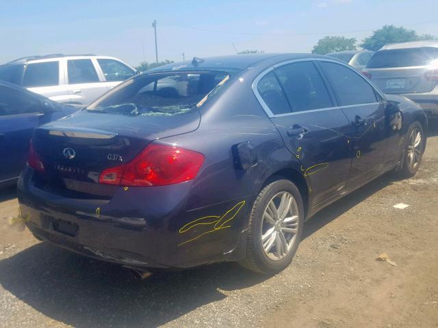 JN1CV6AR0BM353562 - 2011 INFINITI G37 GRAY photo 4