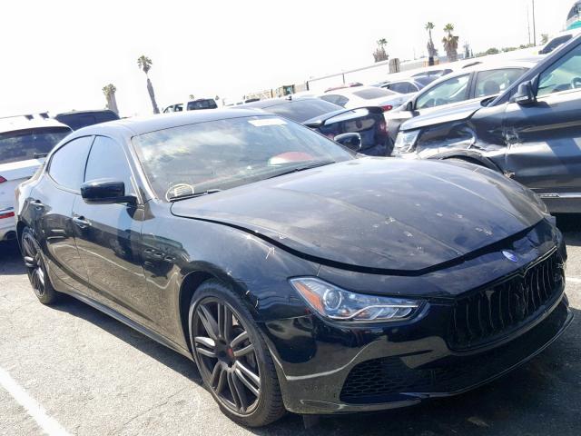 ZAM57XSA4G1168918 - 2016 MASERATI GHIBLI BLACK photo 1