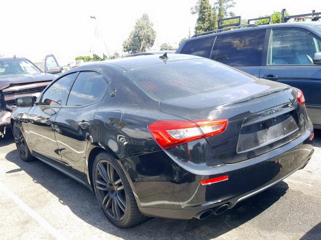 ZAM57XSA4G1168918 - 2016 MASERATI GHIBLI BLACK photo 3