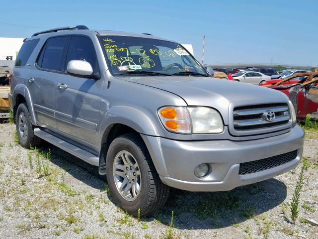 5TDBT48A73S181703 - 2003 TOYOTA SEQUOIA LI SILVER photo 1