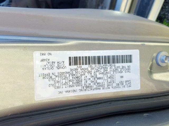 5TDBT48A73S181703 - 2003 TOYOTA SEQUOIA LI SILVER photo 10