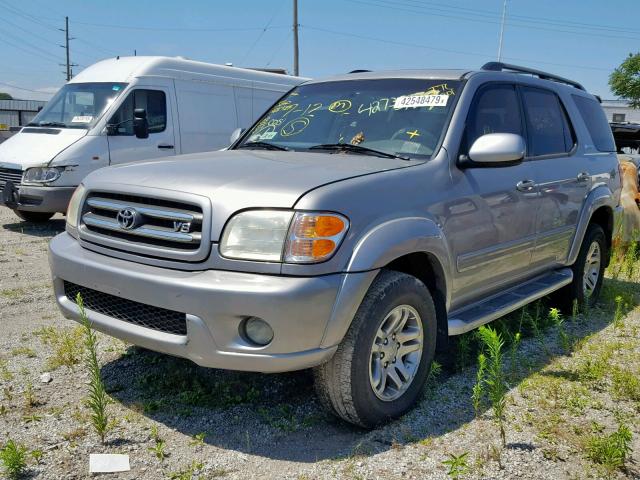 5TDBT48A73S181703 - 2003 TOYOTA SEQUOIA LI SILVER photo 2