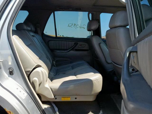 5TDBT48A73S181703 - 2003 TOYOTA SEQUOIA LI SILVER photo 6