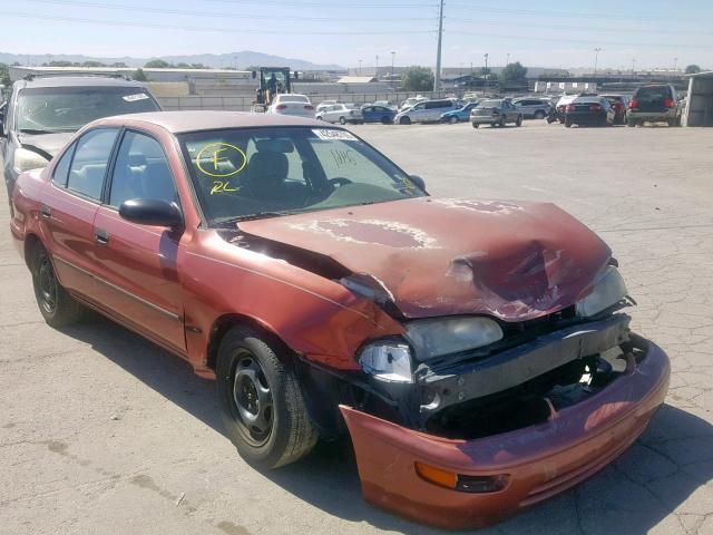 1Y1SK5267VZ418393 - 1997 GEO PRIZM BASE წითელი ფოტო 1