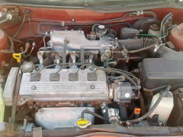 1Y1SK5267VZ418393 - 1997 GEO PRIZM BASE წითელი ფოტო 7