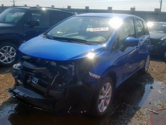 3N1CE2CP9FL435262 - 2015 NISSAN VERSA NOTE BLUE photo 2