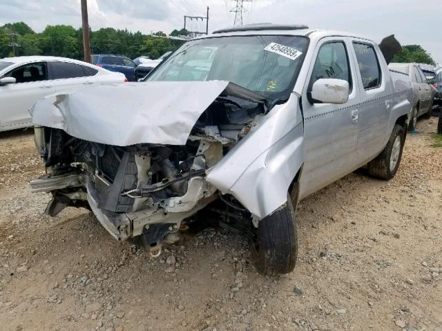 2HJYK16597H528000 - 2007 HONDA RIDGELINE SILVER photo 2